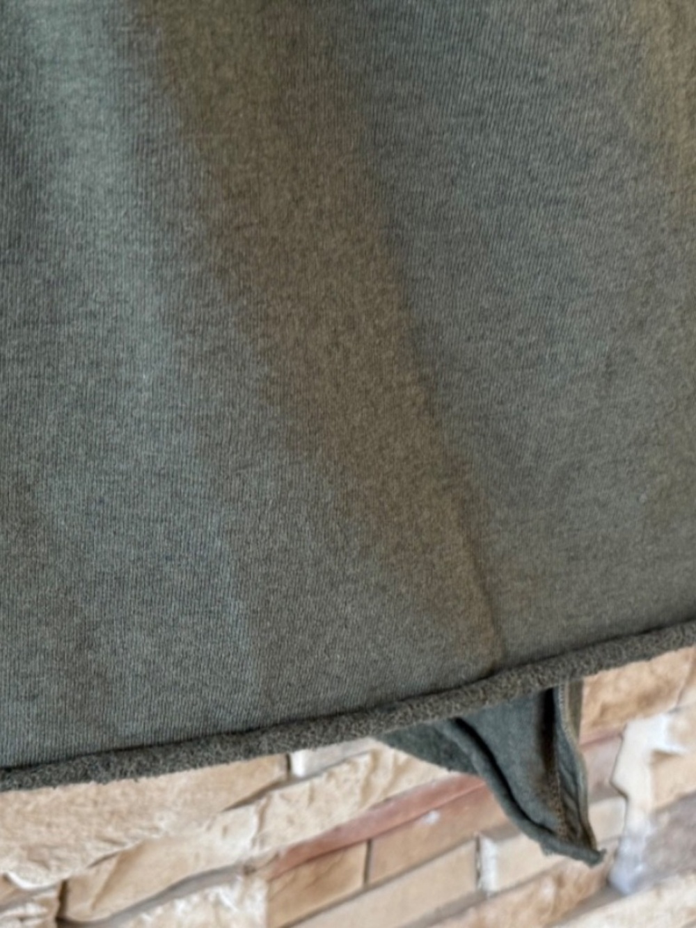 Stewart + Brown Olive Green Organic Cotton Wrap Hooded Coat Size M - Picture 9 of 11